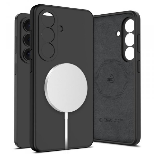 Etui MagSafe do Samsung Galaxy S26 Silikonowe Case Czarne Magnes