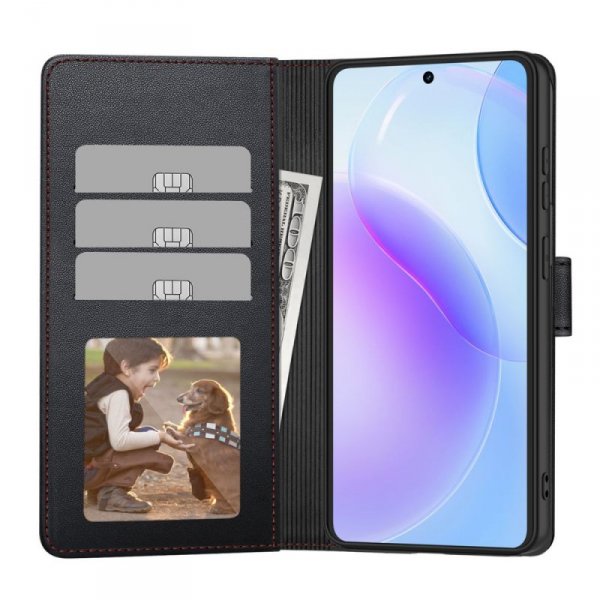 Etui portfel do Samsung Galaxy S26 – Tech-Protect Wallet – Czarno-Czerwone