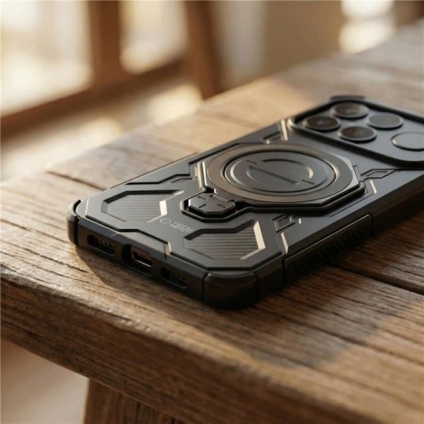 Tech-Protect TacticStand MagSafe Pancerne Etui do Xiaomi Redmi Note 15 Pro 5G Matte Black