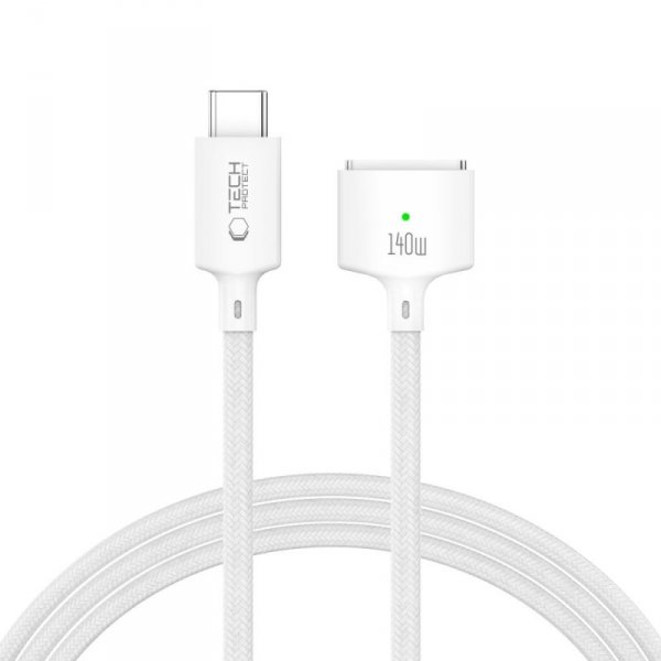 Tech-Protect MMC01 UltraBoost Magnetic MagSafe 3 140W 2m White – Kabel do MacBook