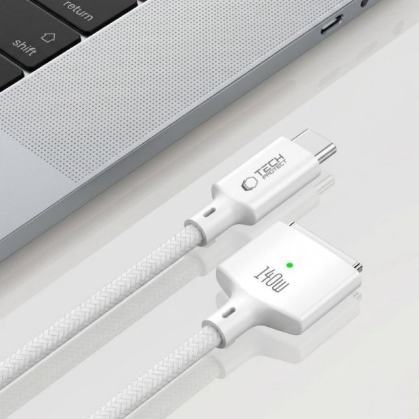 Tech-Protect MMC01 UltraBoost Magnetic MagSafe 3 140W 2m White – Kabel do MacBook