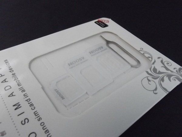 NOOSY NANO MICRO SIM ADAPTER (komplet 3szt) + kluczyk