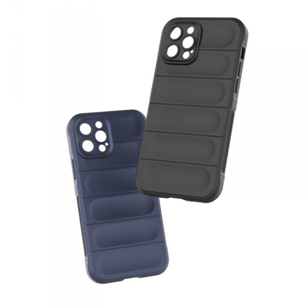Magic Shield Case etui do iPhone 12 Pro elastyczny pancerny pokrowiec burgundowy
