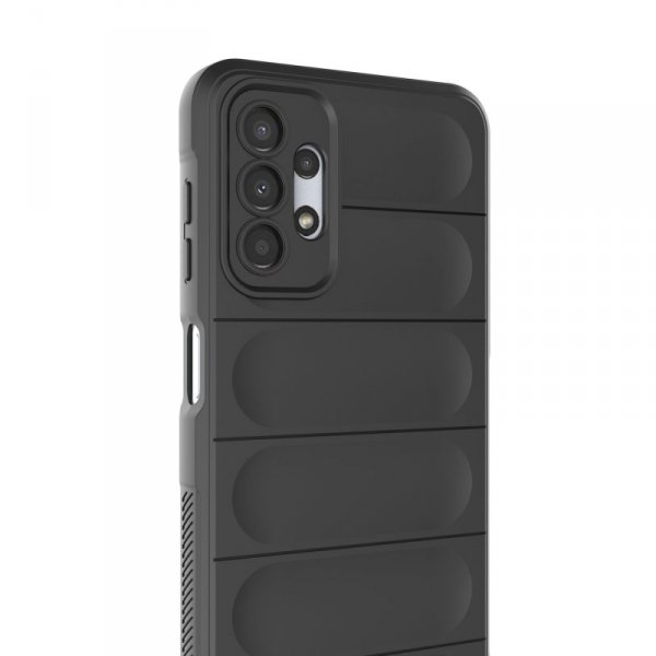 Magic Shield Case etui do Samsung Galaxy A13 5G elastyczny pancerny pokrowiec burgundowy