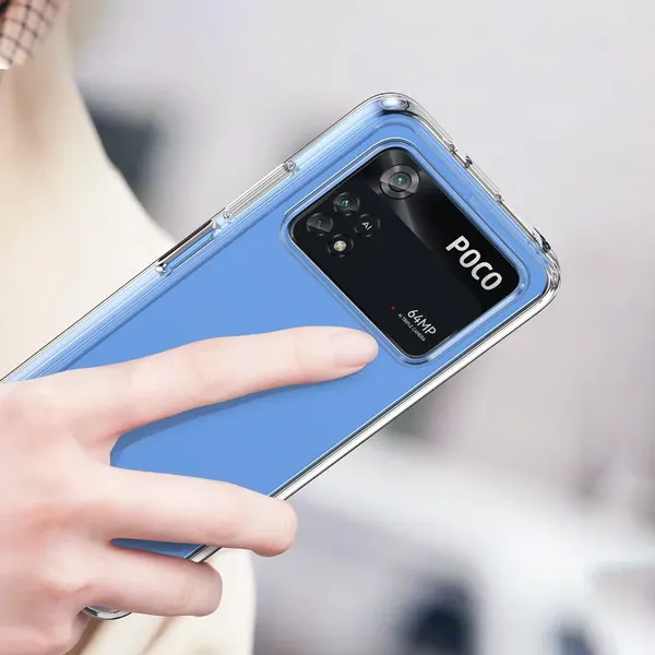 Etui silikonowe Outer Space Case do Xiaomi Poco M4 Pro 5G - niebieskie