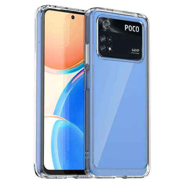 Etui silikonowe Outer Space Case do Xiaomi Poco M4 Pro 5G - niebieskie