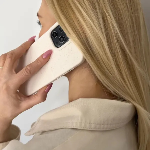 Eco Case etui iPhone 14 Pro silikonowy degradowalny pokrowiec różowe