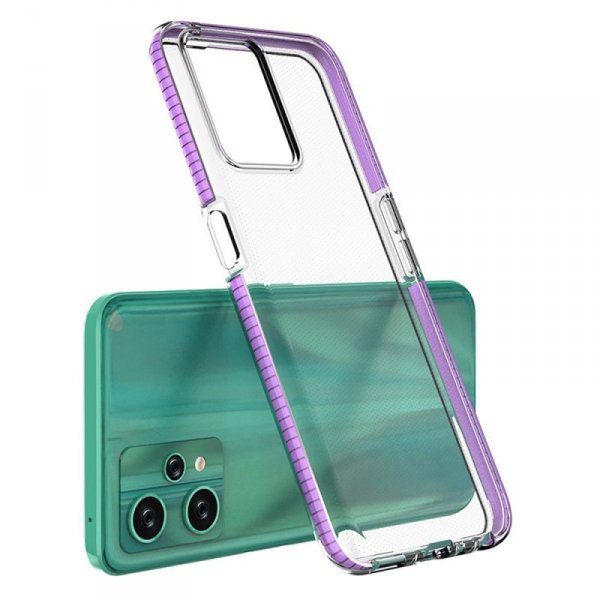 Spring Case etui Realme 9 Pro silikonowy pokrowiec z ramką czarne