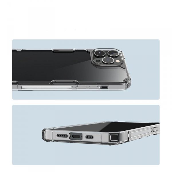 Nillkin Nature Pro etui iPhone 14 Pro Max pancerna obudowa pokrowiec niebieski