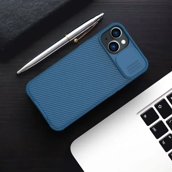 Nillkin CamShield Pro Case etui iPhone 14 Plus pancerny pokrowiec osłona na aparat kamerę zielony