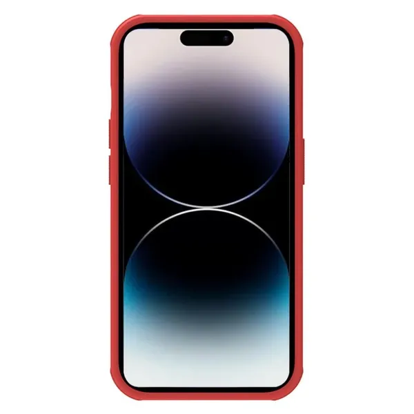 Nillkin Super Frosted Shield Pro etui iPhone 14 Pro Max pokrowiec na tył plecki czerwony