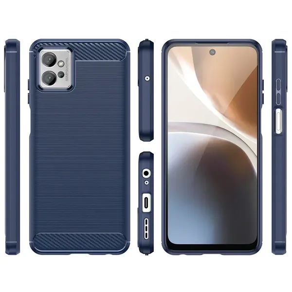 Carbon Case etui Xiaomi Poco F4 5G elastyczny silikonowy karbonowy pokrowiec czarne