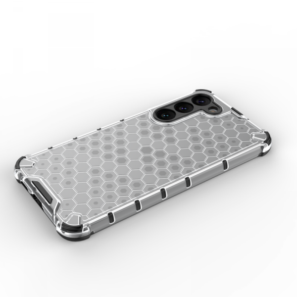 Honeycomb etui do Samsung Galaxy S23+ pancerny hybrydowy pokrowiec przezroczyste
