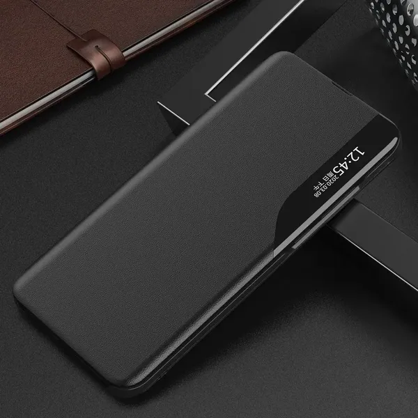Eco Leather View Case etui do Samsung Galaxy S23+ z klapką podstawka czarne