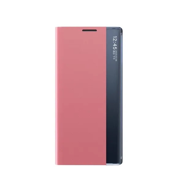 New Sleep Case etui do Samsung Galaxy S23+ pokrowiec z klapką podstawka różowe