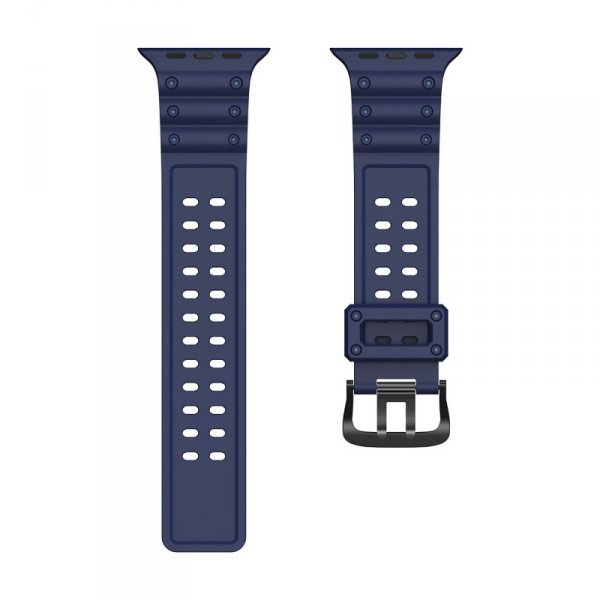 Pasek Strap Triple Protection do Apple Watch 38 / 40 / 41 mm opaska bransoleta - granatowy