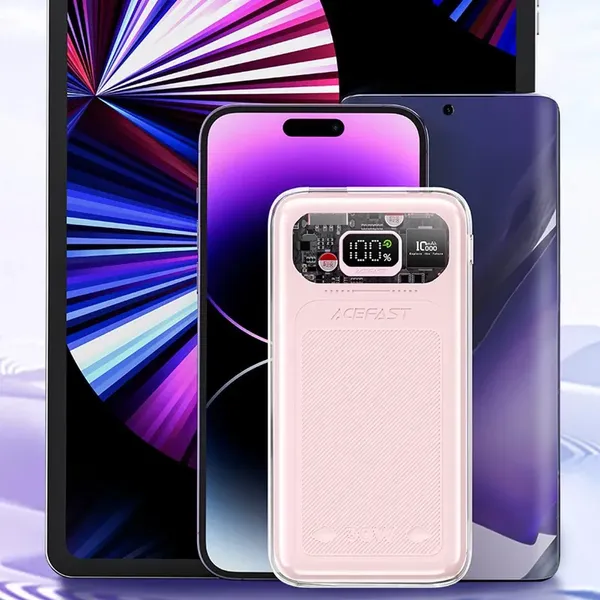 Acefast powerbank 10000mAh Sparkling Series szybkie ładowanie 30W zielony (M1)