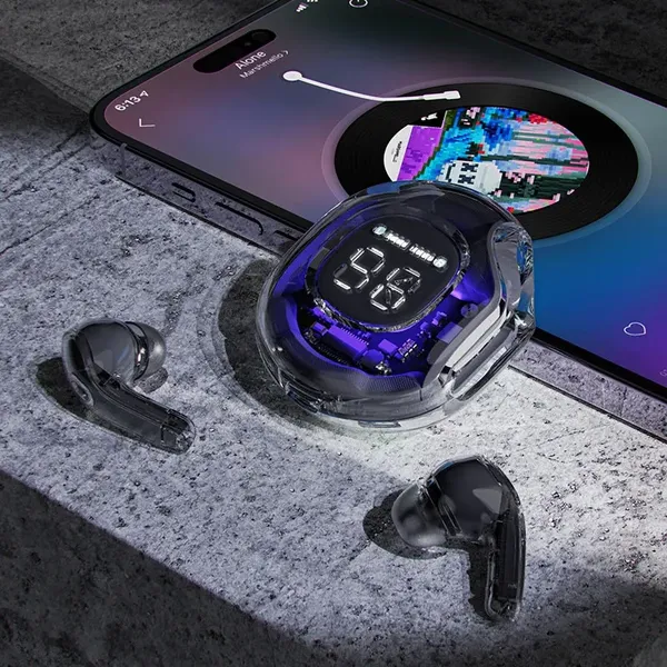 Acefast T8 dokanałowe słuchawki bezprzewodowe TWS Bluetooth - różowe
