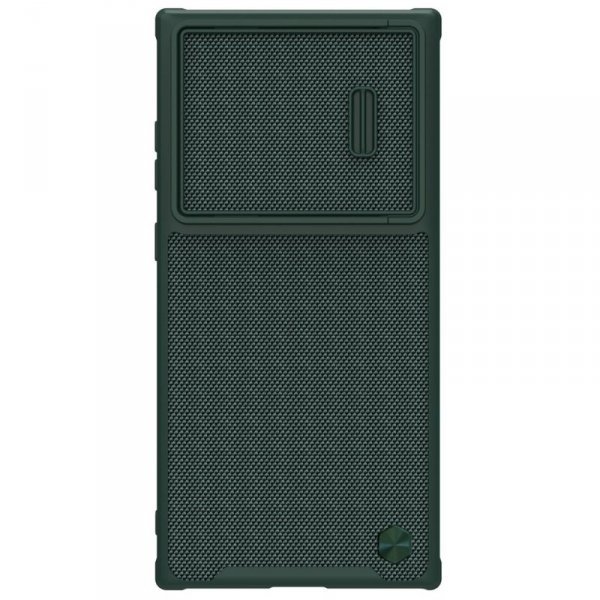 Nillkin Textured S Case etui Samsung Galaxy S22 Ultra pancerny pokrowiec z osłoną na aparat zielone
