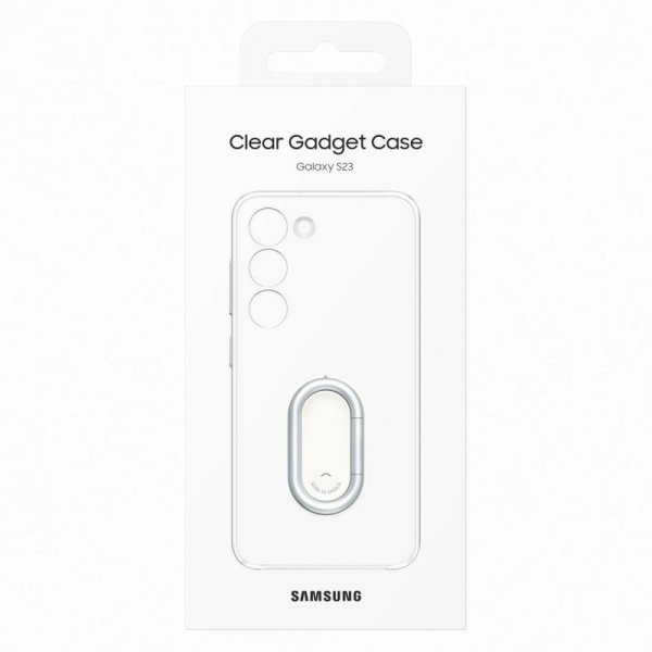 Samsung Clear Gadget Case etui Samsung Galaxy S23 pokrowiec ring holder podstawka przezroczyste (EF-XS911CTEGWW)