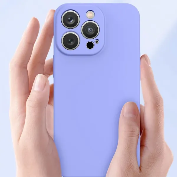 Silicone case etui Samsung Galaxy A34 5G silikonowy pokrowiec jasnoniebieskie