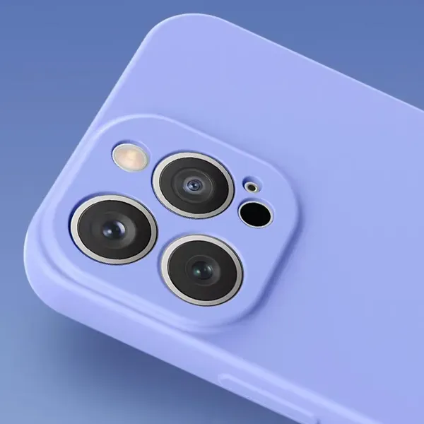 Silicone case etui Samsung Galaxy A14 5G / Galaxy A14 silikonowy pokrowiec fioletowe