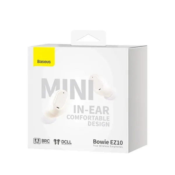 Słuchawki bezprzewodowe TWS Bluetooth 5.3 Baseus Bowie EZ10 - białe