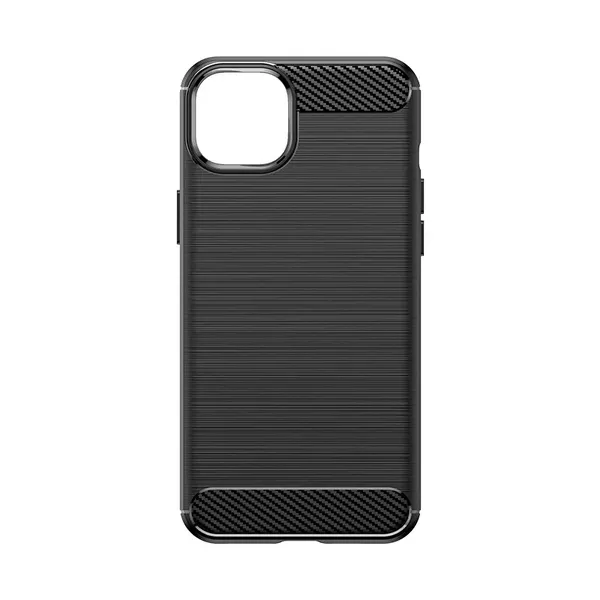 Elastyczne etui wzór karbon do iPhone 15 Plus Carbon Case - czarne