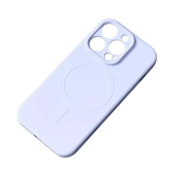 Silikonowe magnetyczne etui iPhone 13 Pro Silicone Case Magsafe - jasnoniebieskie