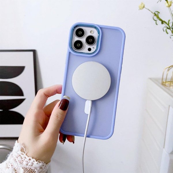 Magnetyczne etui z MagSafe Color Matte Case do iPhone 15 Plus - zielone