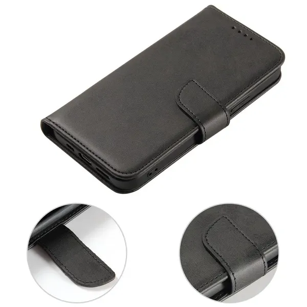 Etui z klapką i portfelem Magnet Case do Realme 11 - czarne