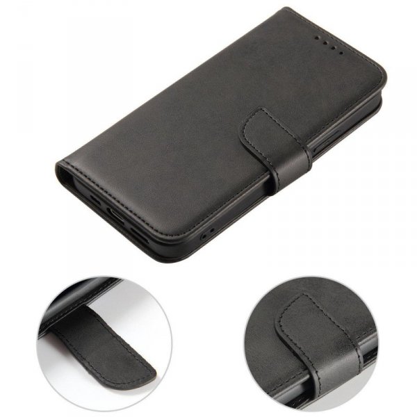 Etui z klapką i portfelem Magnet Case do Samsung M54 - czarne