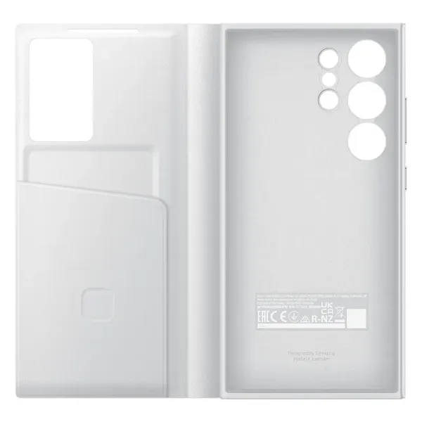 Etui Samsung Smart View Wallet EF-ZS928CWEGWW z klapką do Samsung Galaxy S24 Ultra - białe