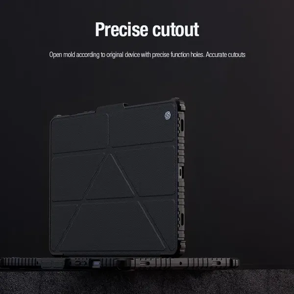 Etui Nillkin Bumper Leather Case Pro na Samsung Galaxy Tab S9 - czarne