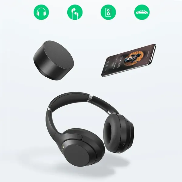 Adapter Ugreen AV154 80384 USB-C (męski) kątowy / mini jack  3.5mm (żeński) - szary