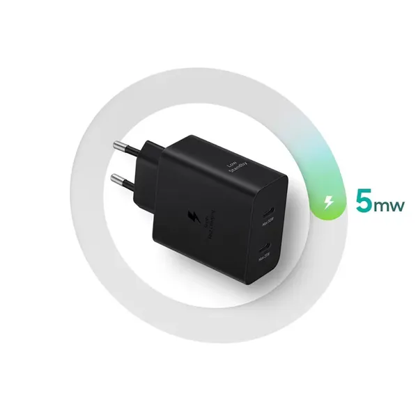 Ładowarka Samsung Power Adapter Duo EP-T5020XBEGEU sieciowa 2x USB-C 50W - czarna