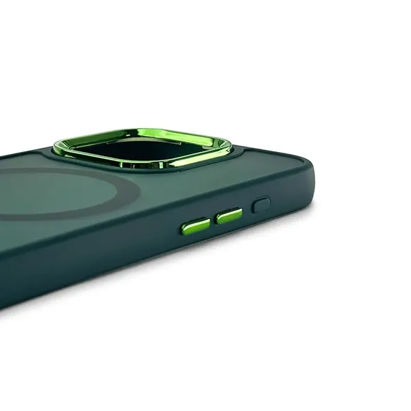 Etui Magnetic Collection MagSafe na iPhone 16 Pro Max - ciemnozielone