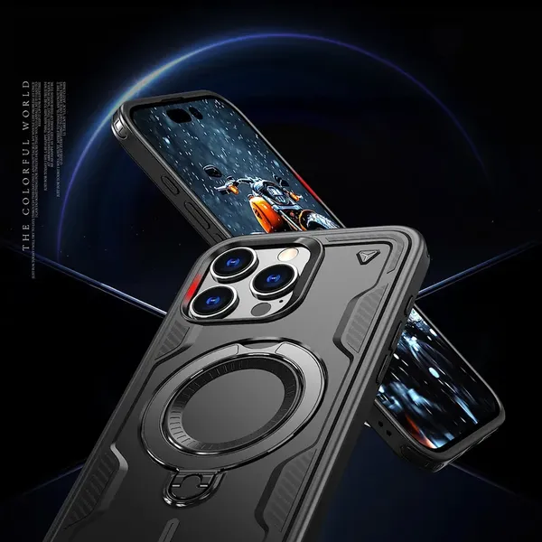 Etui Hybrid Armor Trendy z MagSafe na iPhone 16 Pro Max - czarne