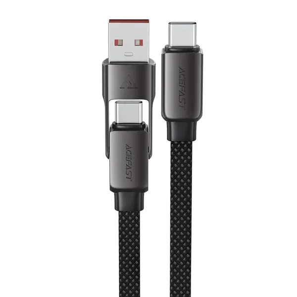 Kabel Acefast C13-04 USB-C - USB-A / USB-C 480Mb/s 3A 1.2m - czarny