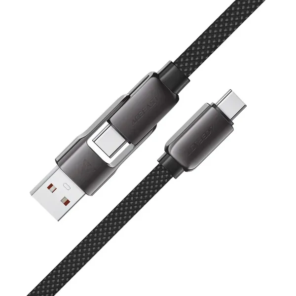 Kabel Acefast C13-04 USB-C - USB-A / USB-C 480Mb/s 3A 1.2m - czarny