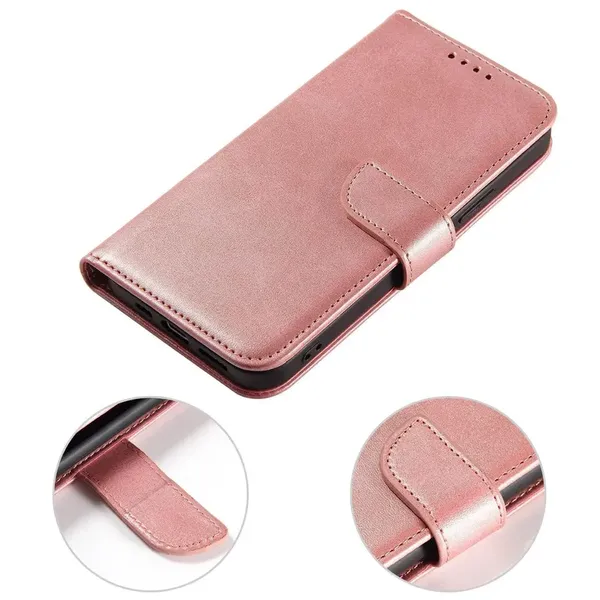 Etui Magnet Case z klapką do Samsung Galaxy S25+ - różowe