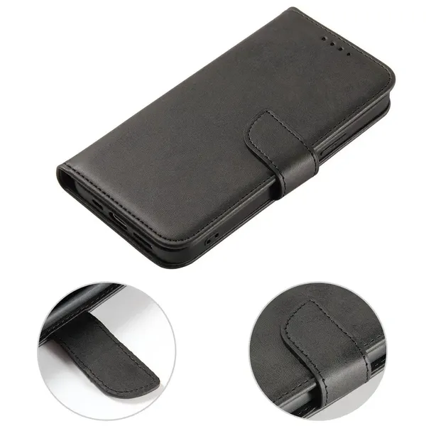 Etui Magnet Case z klapką do Samsung Galaxy S24 FE - czarne