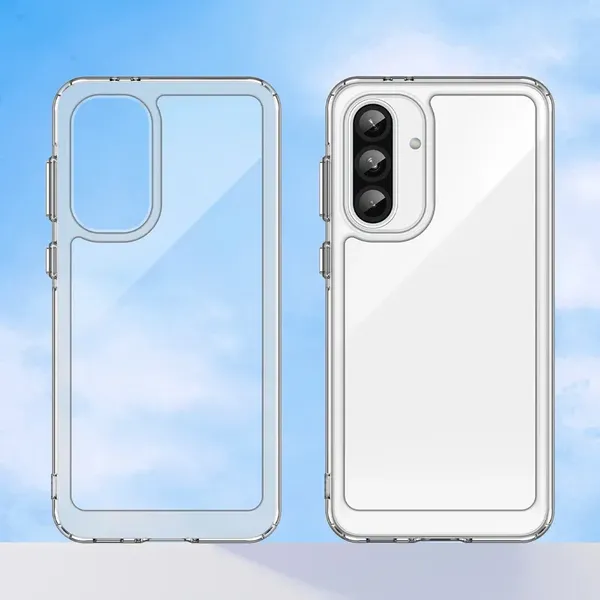 Etui Outer Space Case do Samsung Galaxy A56 pokrowiec z elastyczną ramką - przezroczyste