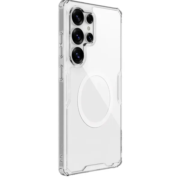 Etui Nillkin Nature TPU Pro Magnetic Case z MagSafe na Samsung Galaxy S25 Ultra - białe