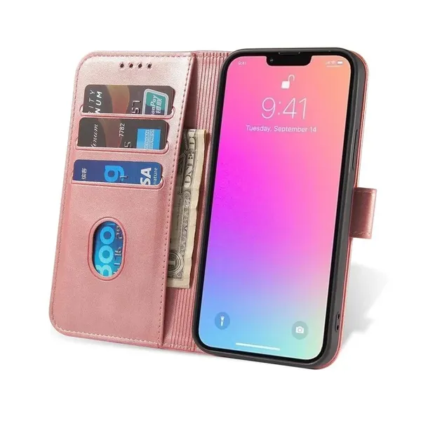 Etui Magnet Case z klapką do Samsung Galaxy A36 - różowe