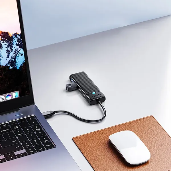 Hub USB-C Orico PAPW4A-C3 stacja dokująca 4x USB-A 3.0 - czarny