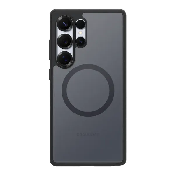 Etui silikonowe Spigen Capella GP-FPS938PGBJW z ringiem magnetycznym MagFit do Samsung Galaxy S25 Ultra - czarne