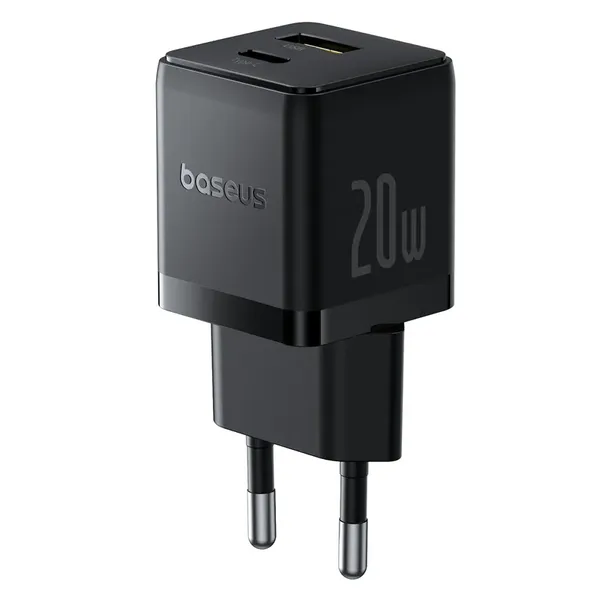 Ładowarka sieciowa Baseus Palm 20W USB-C USB-A - czarna