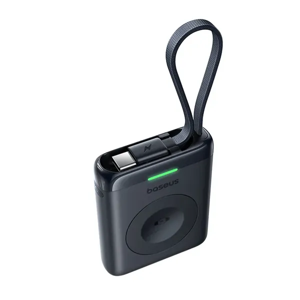Powerbank Baseus EnerFill FW11 5W do Apple Watch z wbudowanym kablem - czarny