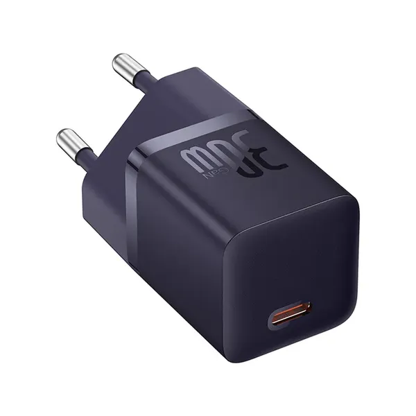 Ładowarka sieciowa Baseus GaN5 30W USB-C EU - fioletowa